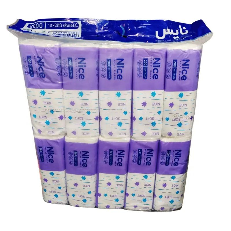 دستمال کاغذی 2000 برگ  نایس پک نایلونی(حاوی 10بسته 200 برگ)