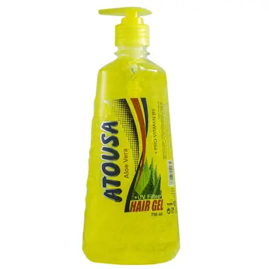 ژل مو آتوسا مدل Aloe vera رنگ زرد حجم 750 میلی‌ لیتر