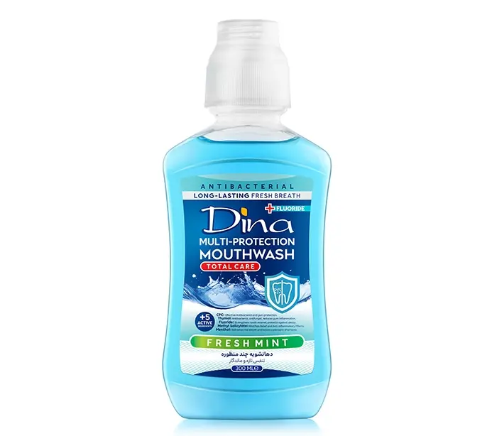 دهان شویه anti septic Dina با طعم نعنا